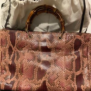 Gucci Snakeskin tote- MINT CONDITION